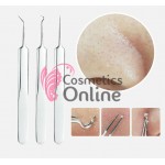 Penseta pentru comedoane, acnee, puncte negre, 001B Argintie curba Penseta pentru comedoane, acnee, puncte negre, 001B Argintie curba
